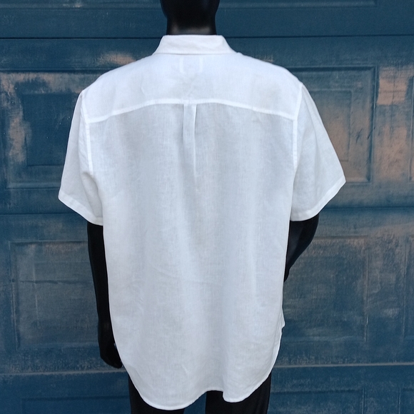 Lucky Brand Men's Pure Linen Short Sleeve Luxury Shirt - Picture 15 of 17